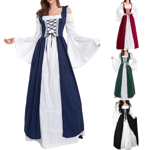 Medieval style women dress - dress, tie