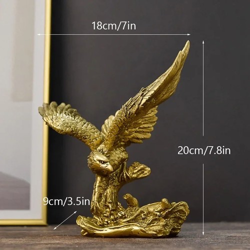 Golden eagle resin - resin, statue