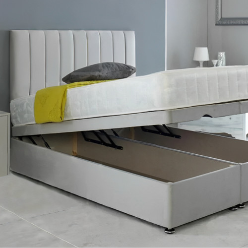 Ottoman divan panel bed plush - ottoman,