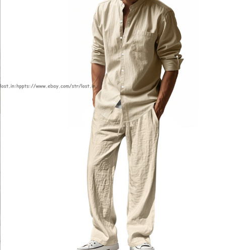 New 2pcs men linen - men's,