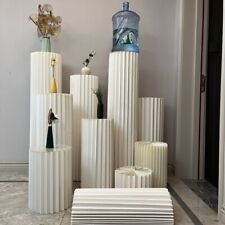 Foldable Wedding Column Flower Stand Cylinder Pedestal Cake Rack Display Holder
