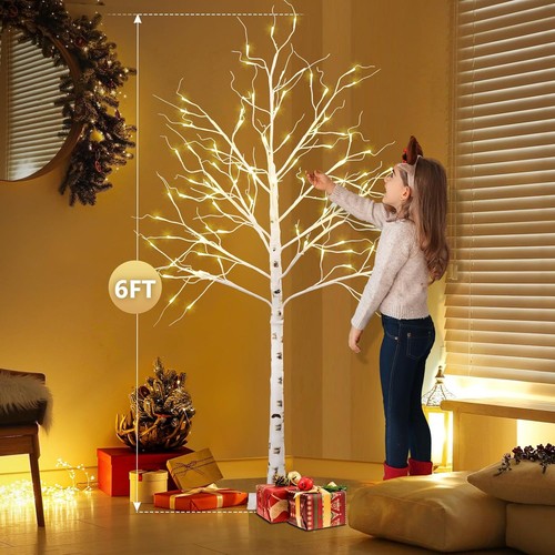 6ft artificial white birch - artificial,