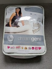 Dreamgenii Pregnancy Support and Feeding Pillow White