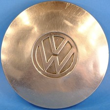 GENUINE VW HUB CAPS CLASSIC POLO MK1 / Golf WHEEL CENTRE CAPS CHROME