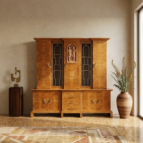 Antique art deco cabinet - art,