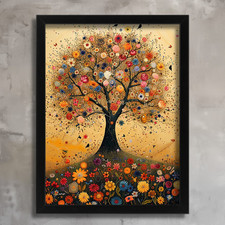 Floral Tree of Life Wall Art