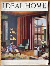 IDEAL HOME Magazine October 1946 & Adverts OLIVER HILL Dora Gordine BRITAIN EXHI