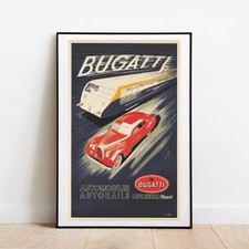 Vintage poster Bugatti
