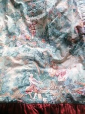 VINTAGE COUNTRY COTTAGE STYLE FRENCH  TOILE DE JOUY  AUSTRIAN BLIND