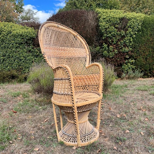 Retro vintage large rattan - vintage,
