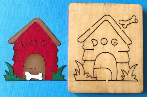 Wooden dog house die for - dog, use
