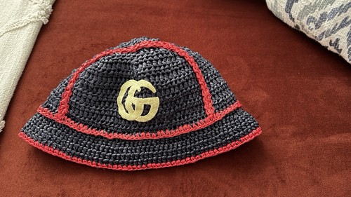 Gucci crochet raffia - raffia, straw
