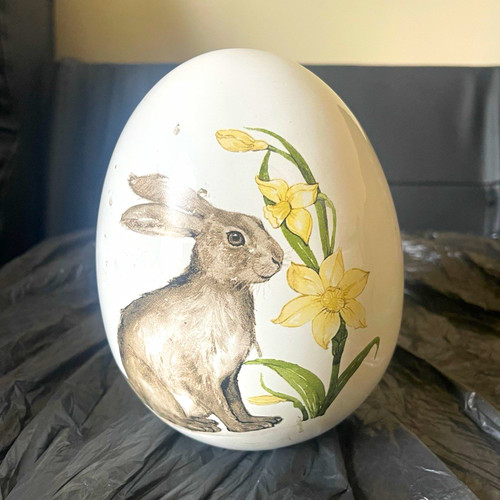 Ceramic collector egg rabbit - ceramic,