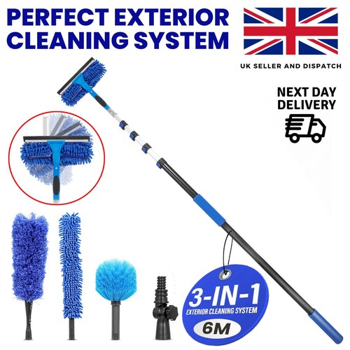 Telescopic window cleaner - 6m,
