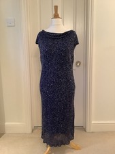 Simon Ellis Vintage Silk Beaded Evening Dress