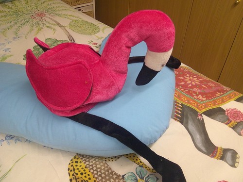 Fancy dress flamingo hat - fancy,