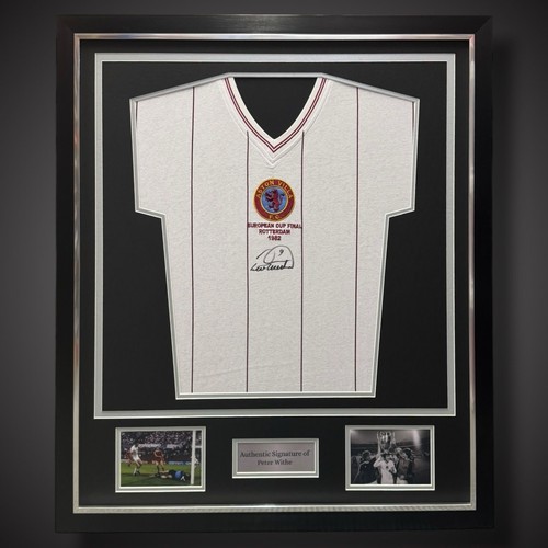Peter withe hand signed aston - withe,