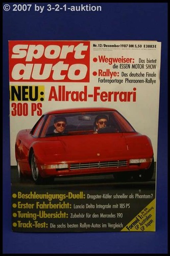 Sports car lancia delta - 12/87,