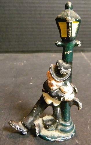 Vintage cast iron drunk man - cast,
