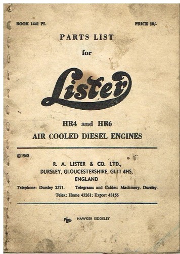 Lister hr4 hr6 diesel - lister,