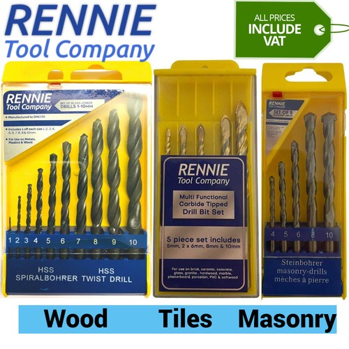 Rennie tool drill bit set - rennie,