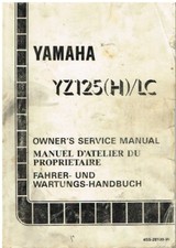 YAMAHA YZ125(H)/LC ORIGINAL 1995 FACTORY SERVICE MANUAL (GB F D TEXT)