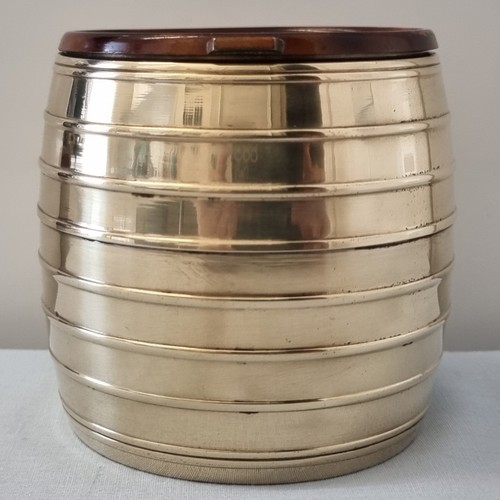 Vintage brass barrel shaped - brass,