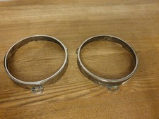 2x Scheinwerfer Chromring Alfa Romeo 105 115 Montreal Zagato Junior GT Etc 145mm