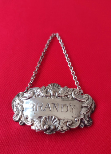 Vintage decanter label brandy - decanter,