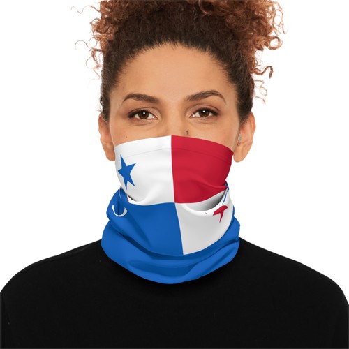 Panama flag neck gaiter - |, blue