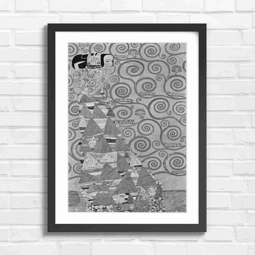 Art nouveau woman with spirals - art,