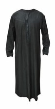 Thobe jubba mens - omani, black