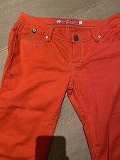 Apple Bottoms Red Skinny Capri Jeans