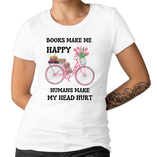 Book lovers ladies shirt - book,