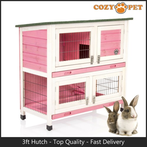 Rabbit hutch 3ft cozy pet - rabbit,