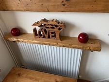 17cm depth Radiator shelf Radiator shelves for radiator rustic industrial wooden
