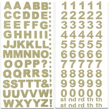 15mm Alphabet & Number Glitter