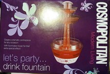Drinks Fountain Cocktail Drinks Fountain Rare BNIB Security Sealed Vintage Retro