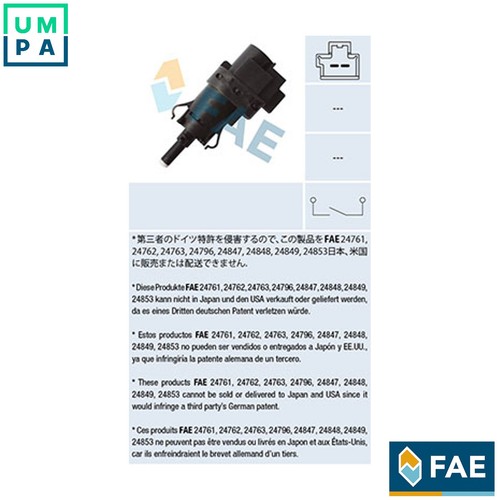 Stop light switch 24847 - light, for
