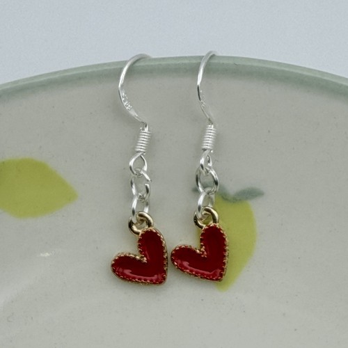 Mini heart earrings - mini,