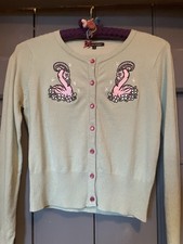 Hell  Bunny Women’s Cardigan Vintage Style Flamingos Size M/L
