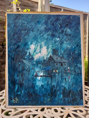 Original impressionist oil - , on