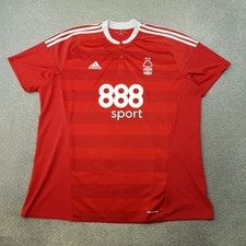 Nottingham Forest Mens Football Shirt 2XL XXL Red Adidas 2016/17 Home Jersey