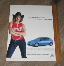 Peugeot Car AD 307 Rapier original ONE magazine page advertisement