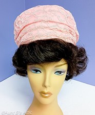 Vintage 60's Ladies Pink Lace