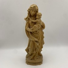 Carved Wood Madonna And Child