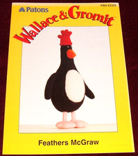 PATONS - FEATHERS MCGRAW TOY - DK KNITTING PATTERN E2322 WALLACE & GROMIT