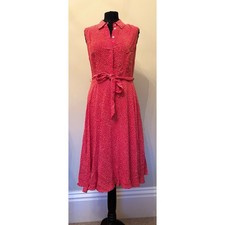 Hobbs ~ Belinda 2025 | RRP £139 | Red | Spotty / Polka dot | Midi dress | 10