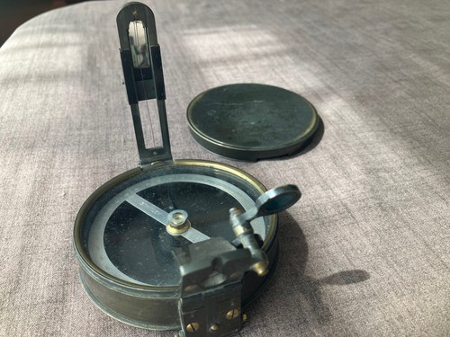Surveyor brass compass - brass,