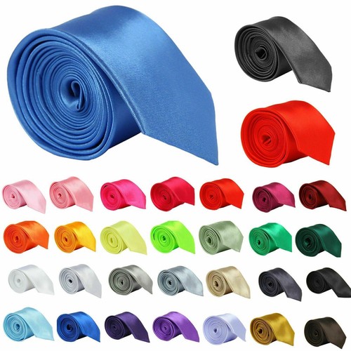 Mens tie plain solid color - mens,